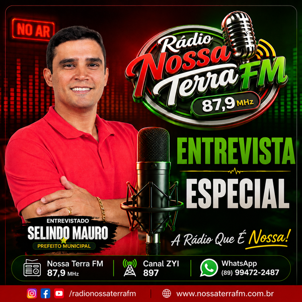 Entrevista com o prefeito Selindo Mauro na Rádio Nossa Terra FM